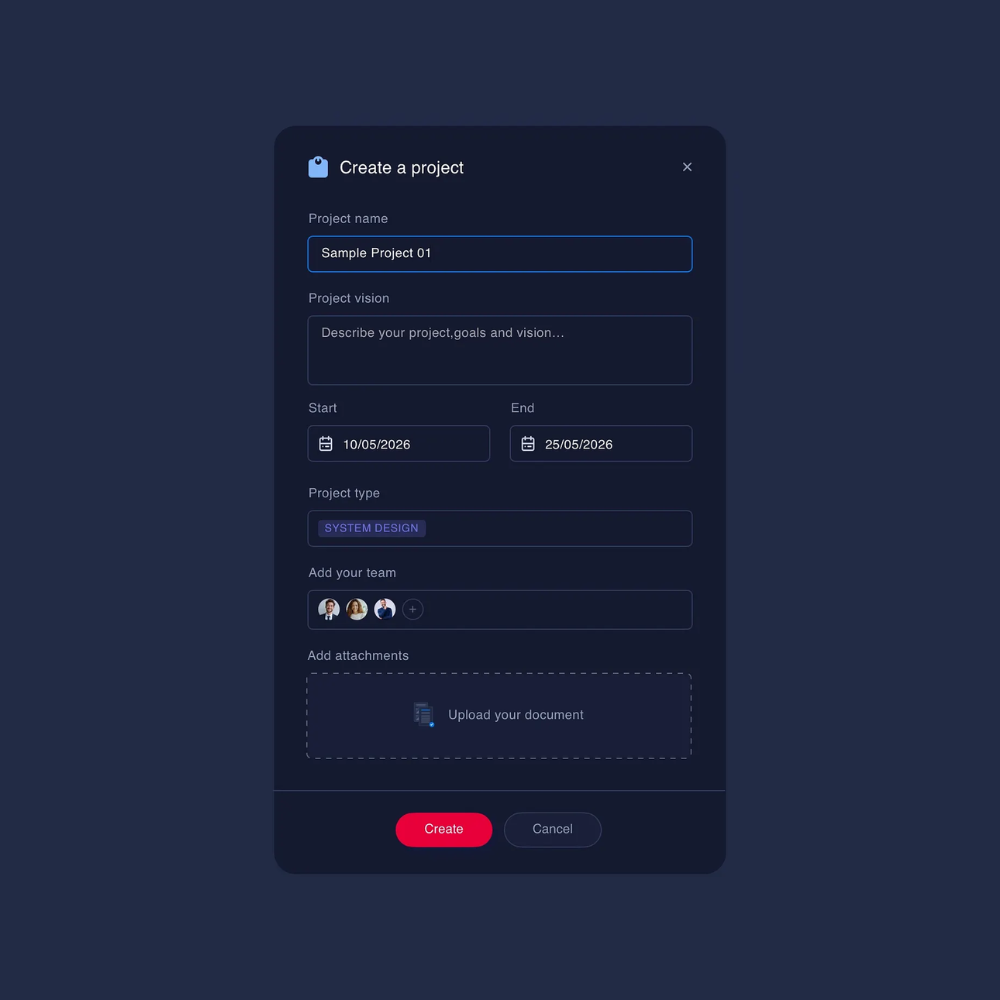Project Flow — design detail