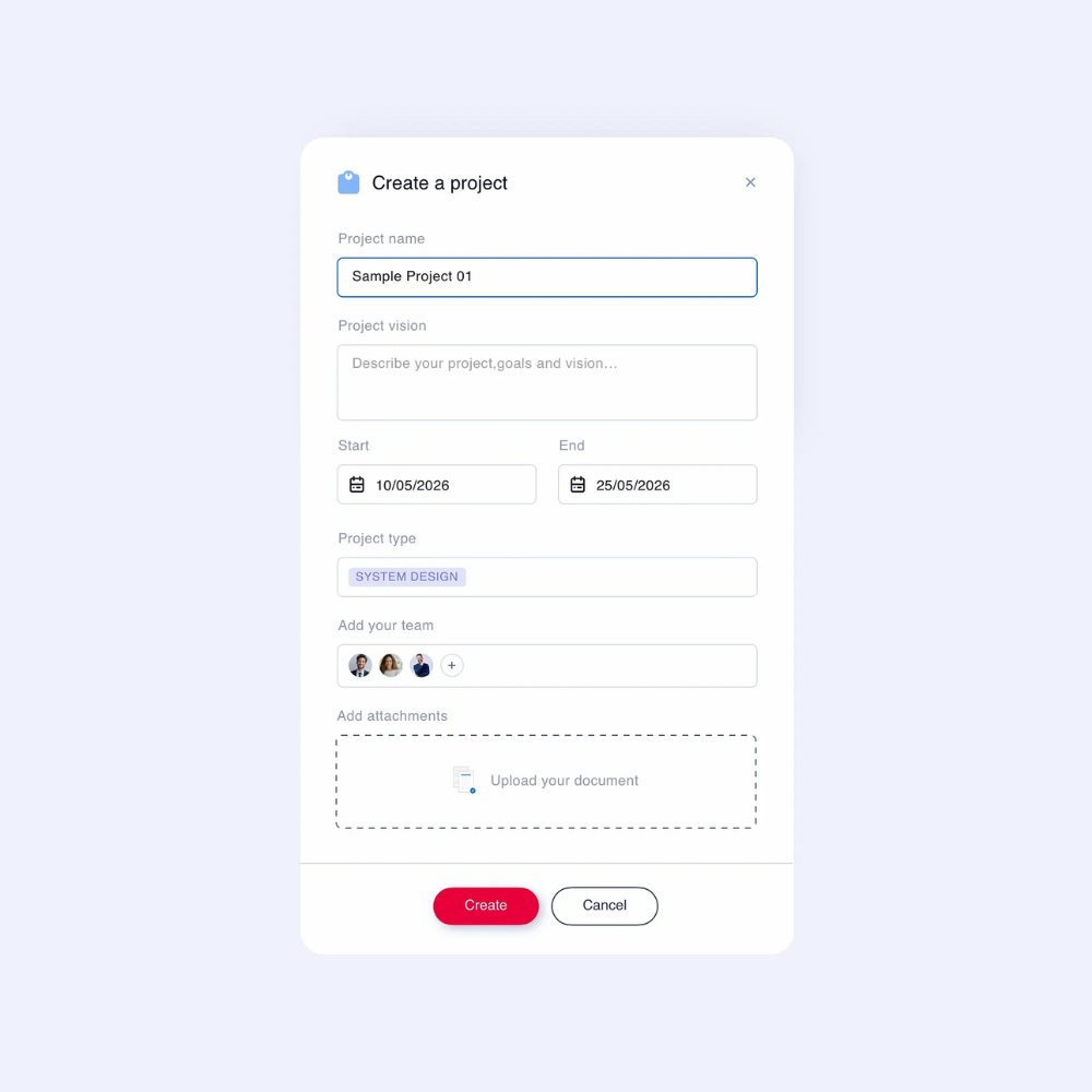 Project Flow — design detail